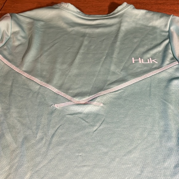 HUK drift long sleeve mint green shirt - Picture 3 of 3